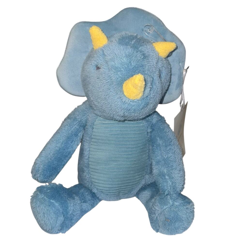New Cloud‎ Island Dino Plush Stuffed Animal Triceratops Soft Cuddle Boy Blue